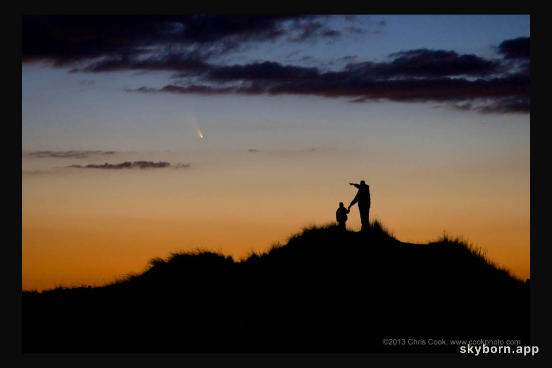 Comet PANSTARRS Just After Sunset