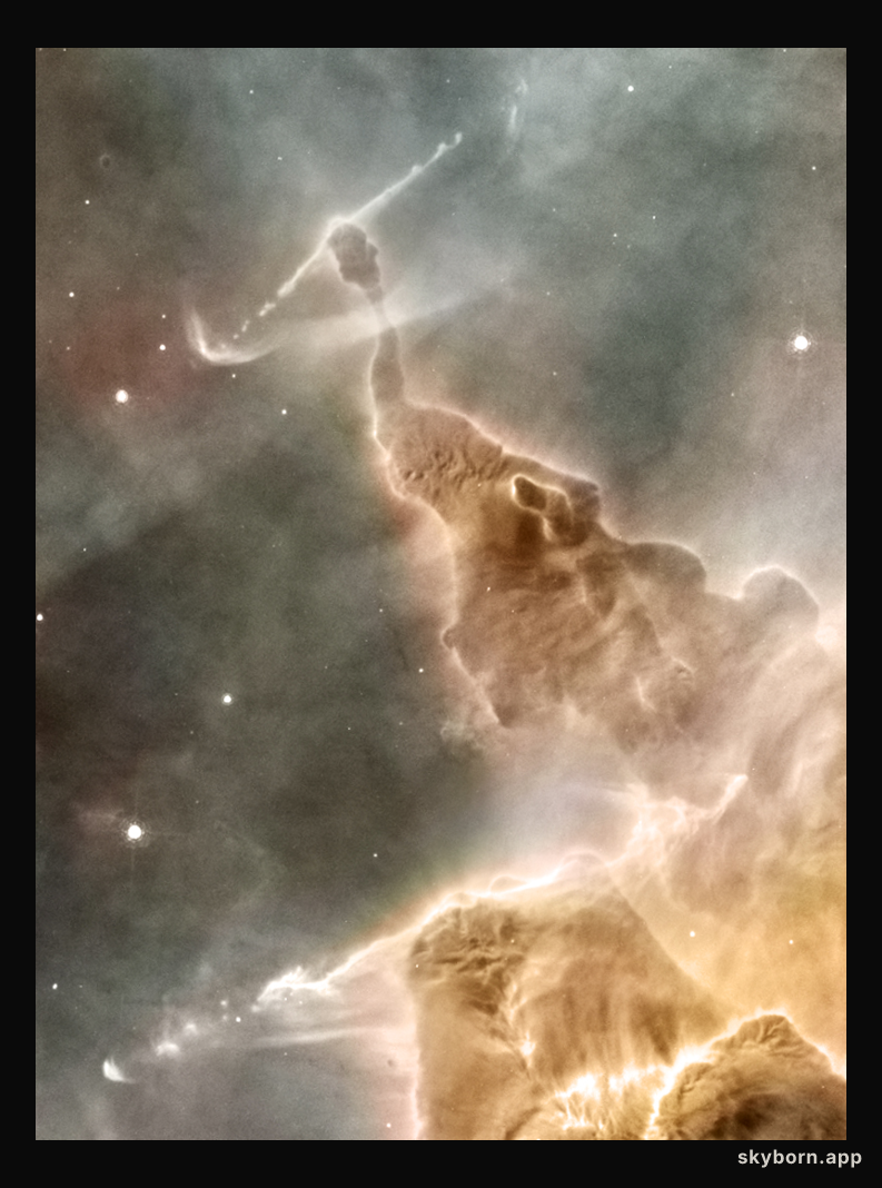 Dust Pillar of the Carina Nebula