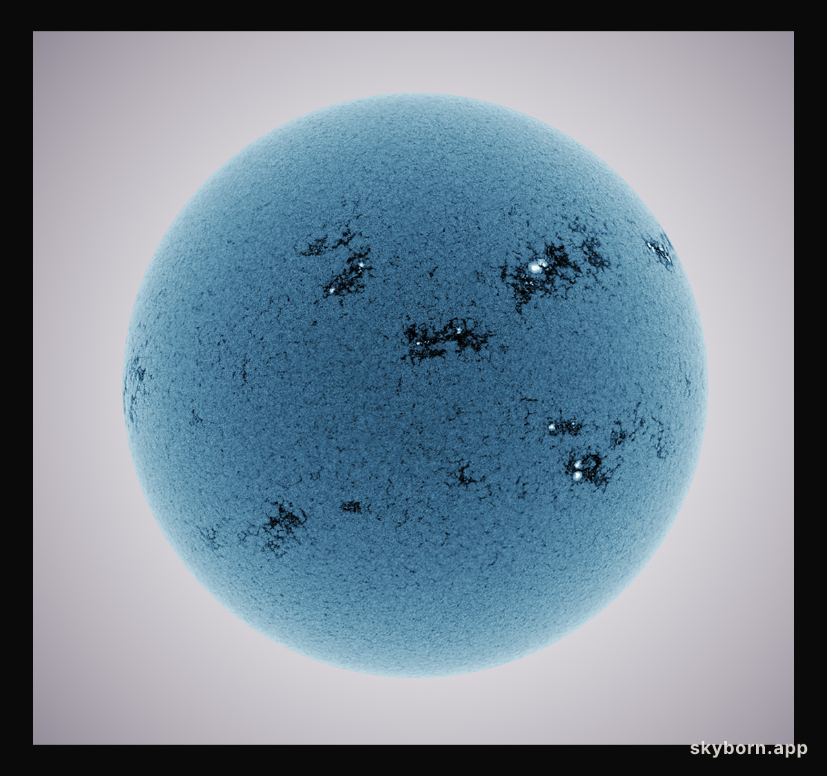 Blue Sun Bursting