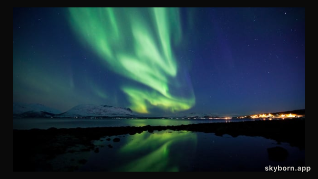 Flowing Auroras Over Norway