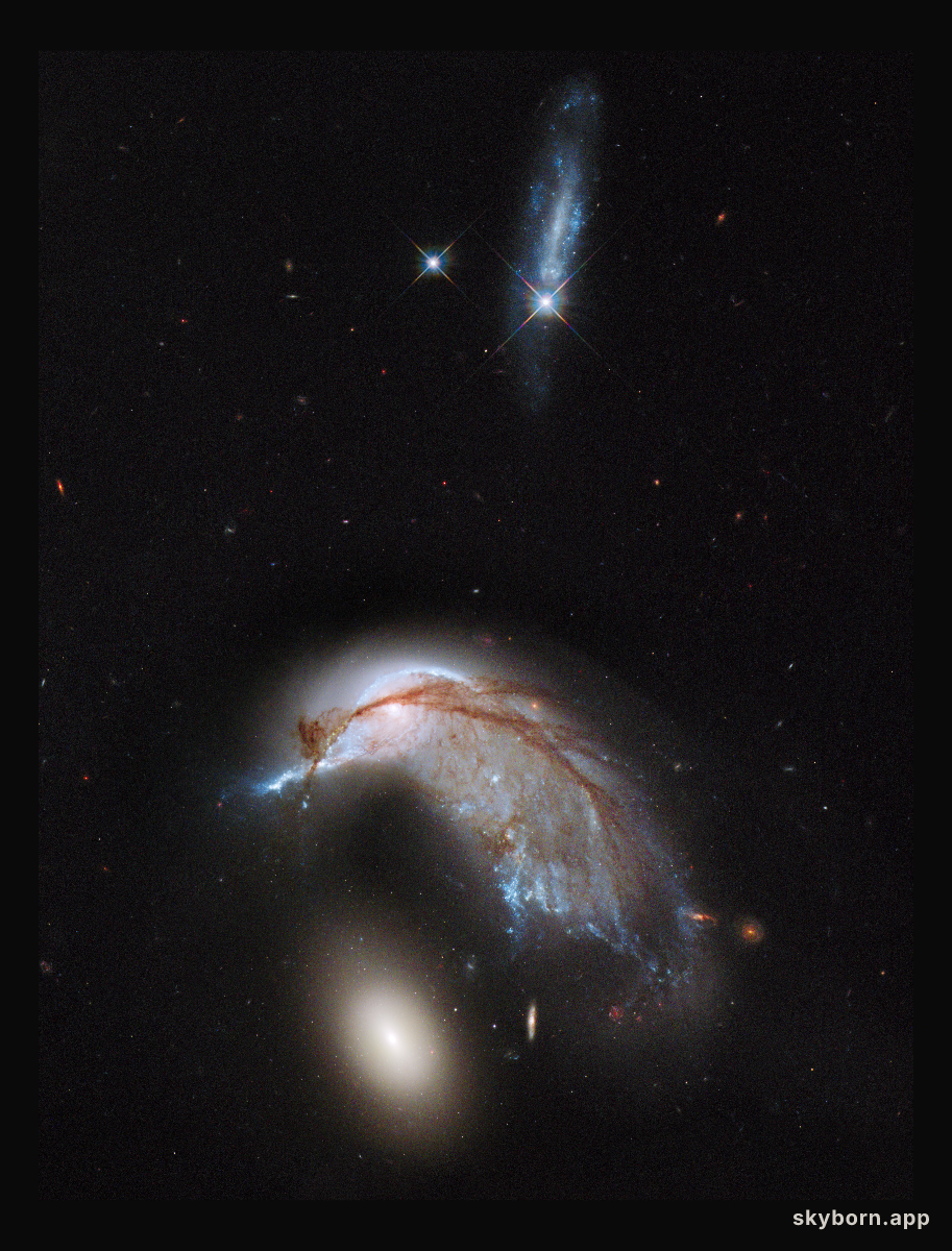 The Porpoise Galaxy from Hubble