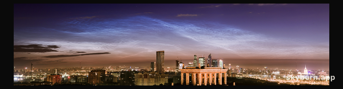 Noctilucent Clouds over Moscow