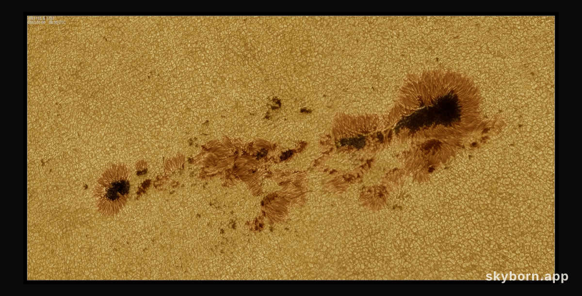 Large Sunspots Now Crossing the Sun