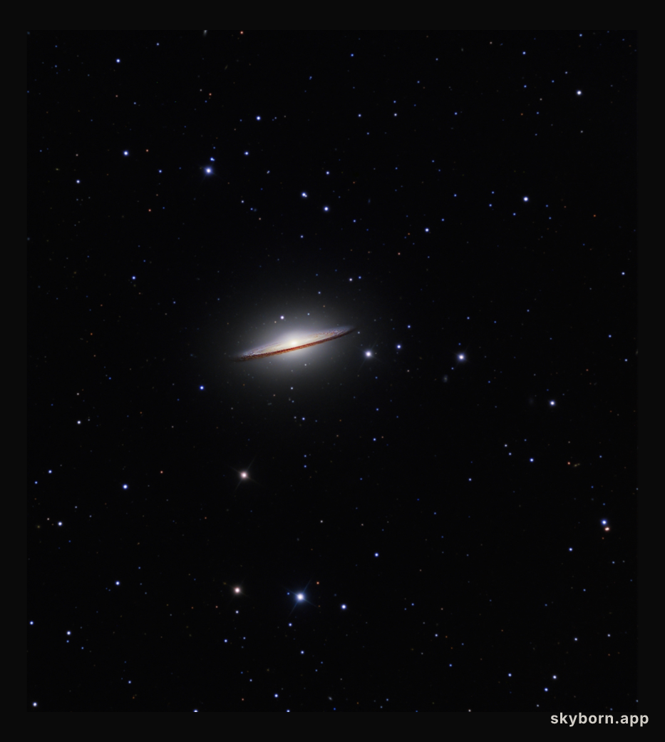 The Sombrero Galaxy from Hale