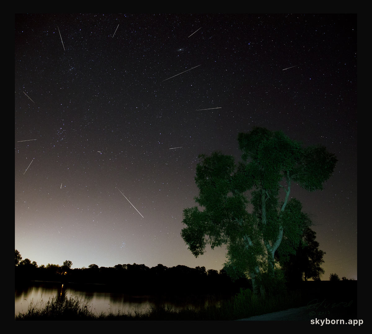 Perseid Meteors Over Ontario
