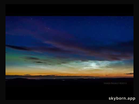 Noctilucent Clouds and Aurora Over Scotland