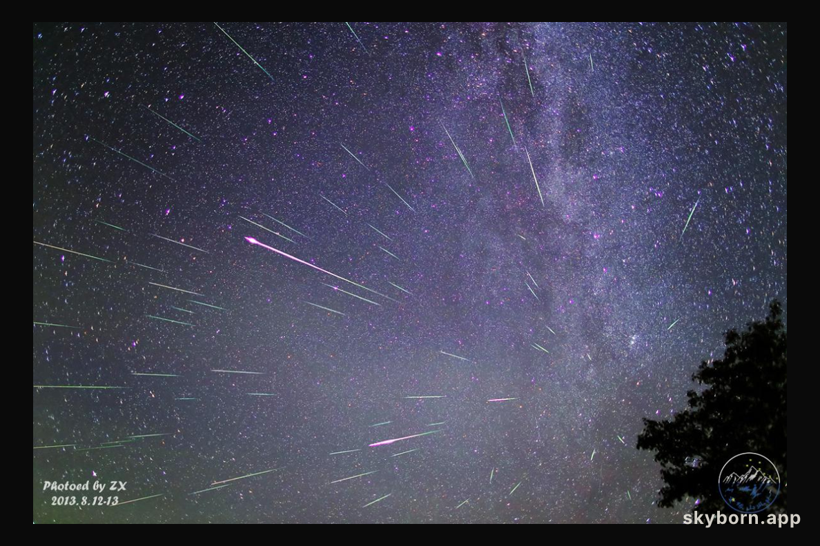 Perseid Meteors Over China