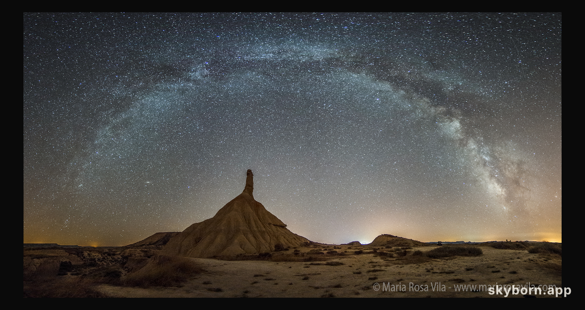 Milky Way Over Spain's Bardenas Reales