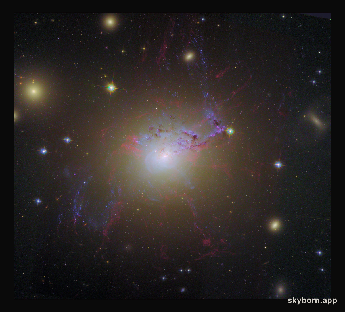 Hubble Remix: Active Galaxy NGC 1275