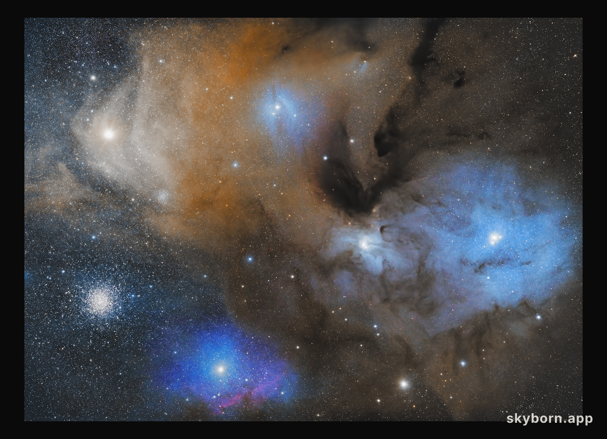 The Colorful Clouds of Rho Ophiuchi