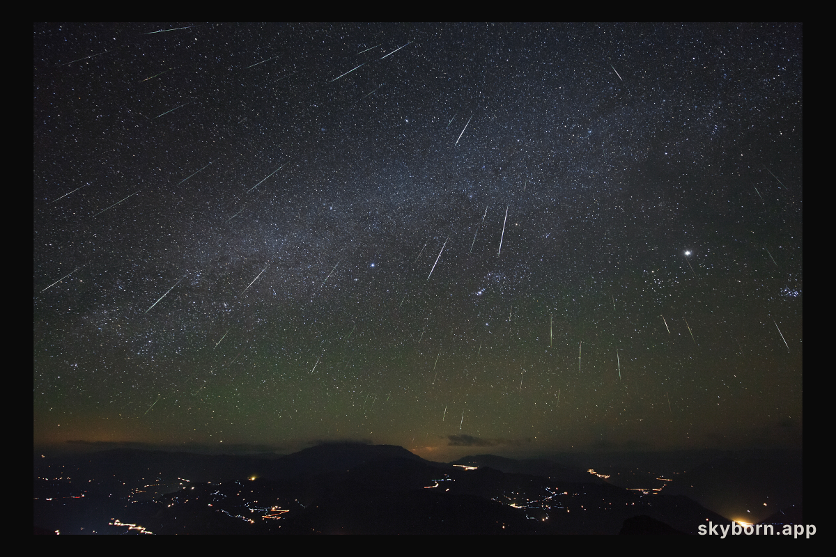 Geminid Meteor Shower over Dashanbao Wetlands