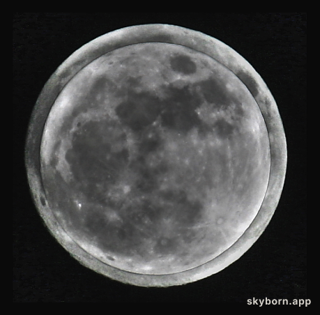 Micro Moon over Super Moon