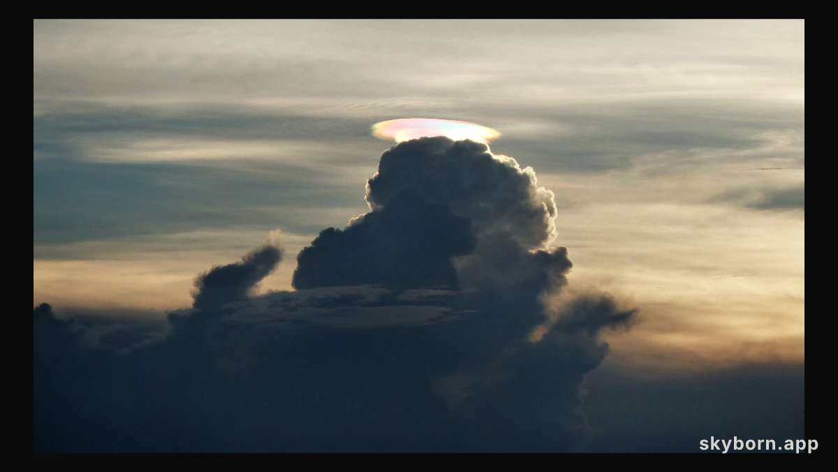 A Rainbow Pileus Cloud over Zimbabwe