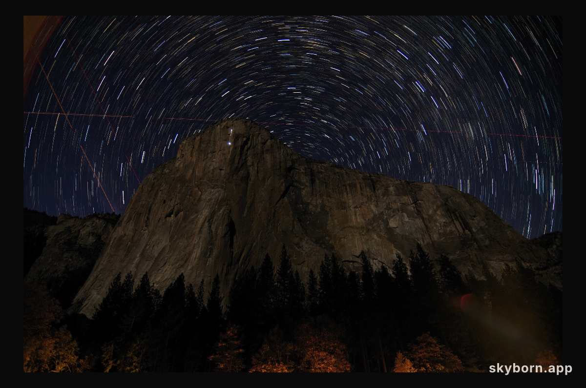 Star Trails over El Capitan