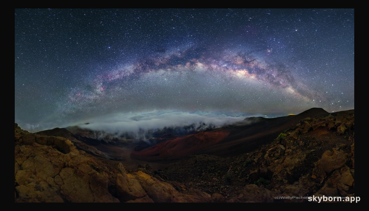 Clouds and Crosses over Haleakala