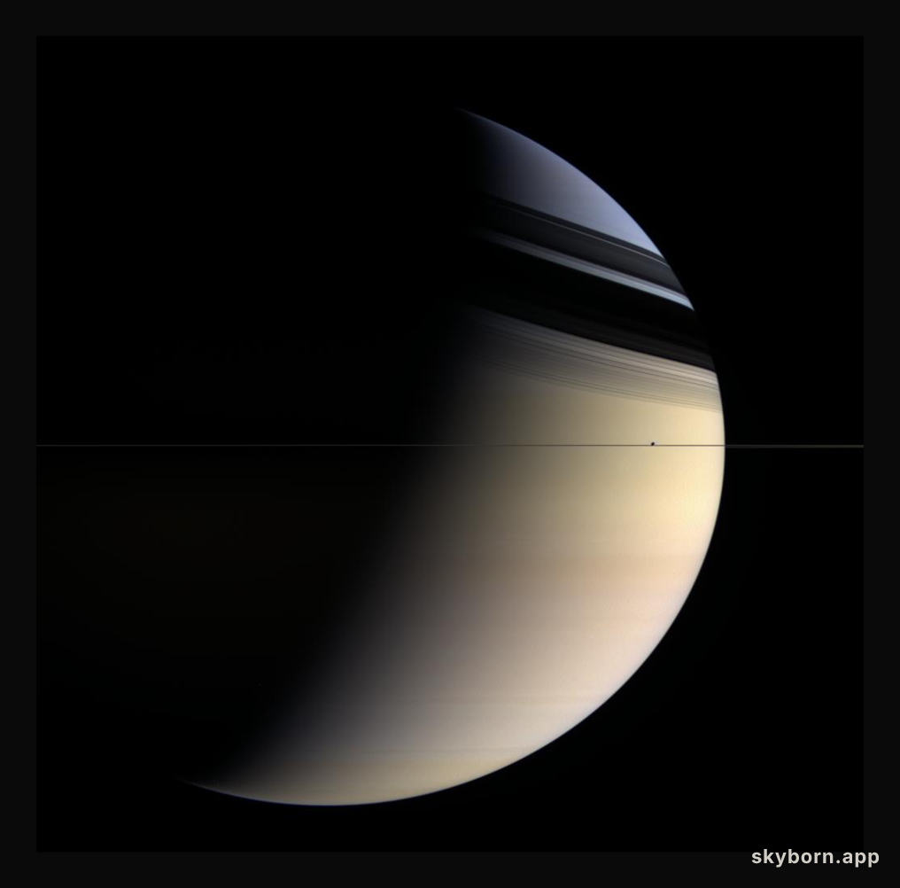 Saturn in Blue and Gold