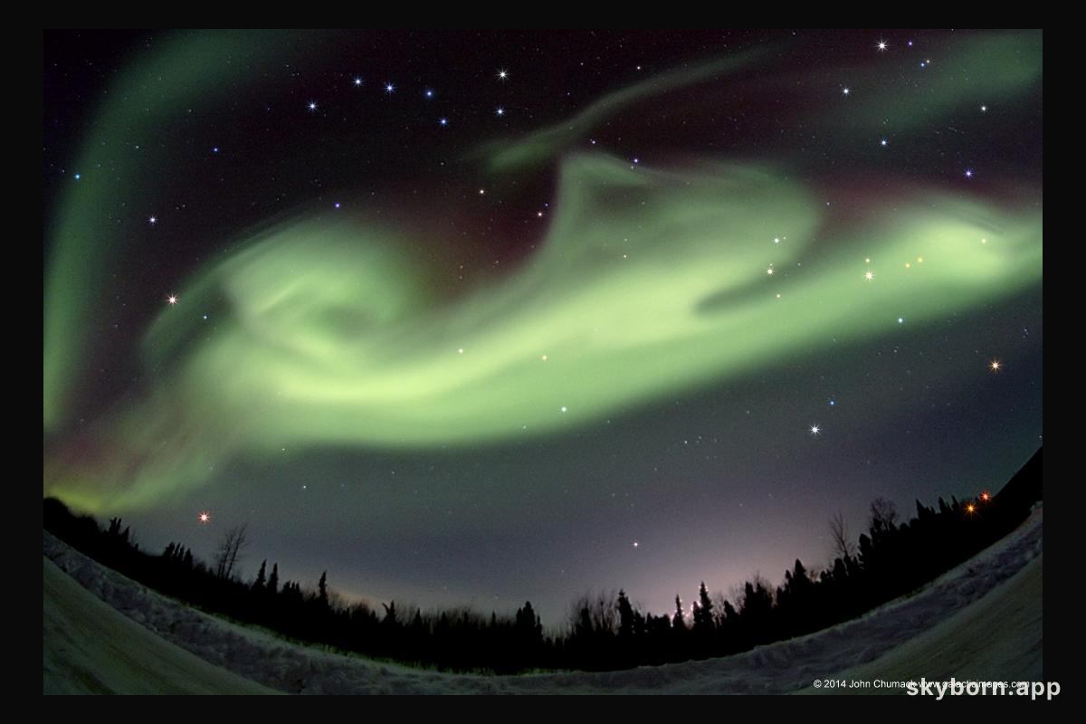 Aurora Dog over Alaska
