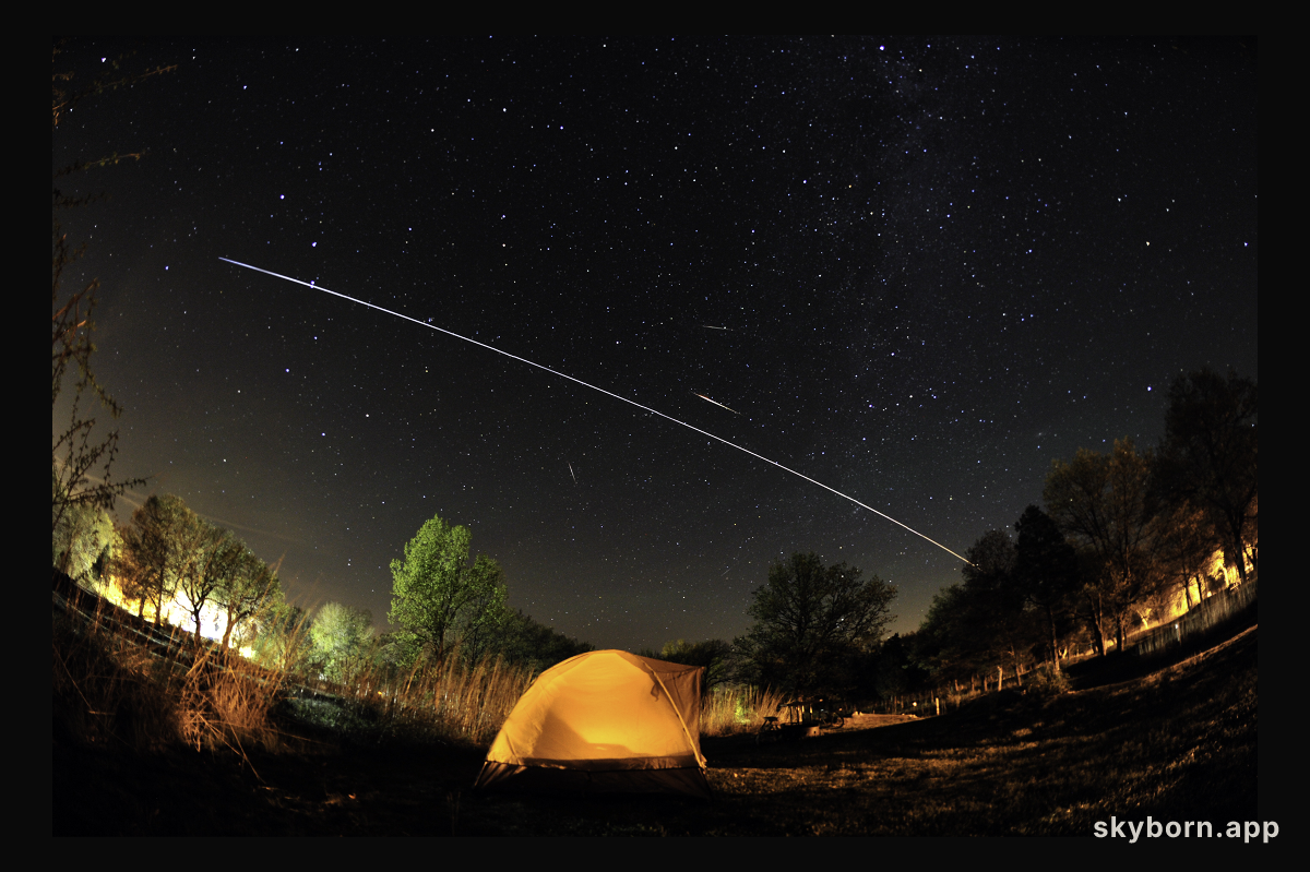 Camelopardalids and ISS