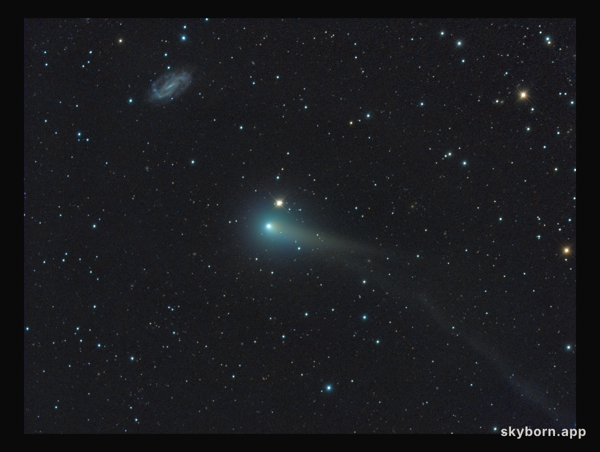 Comet PanSTARRS with Galaxy