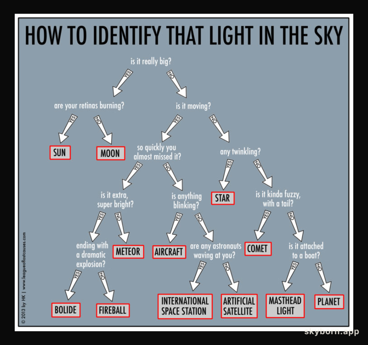 How to Identify that Light in the Sky