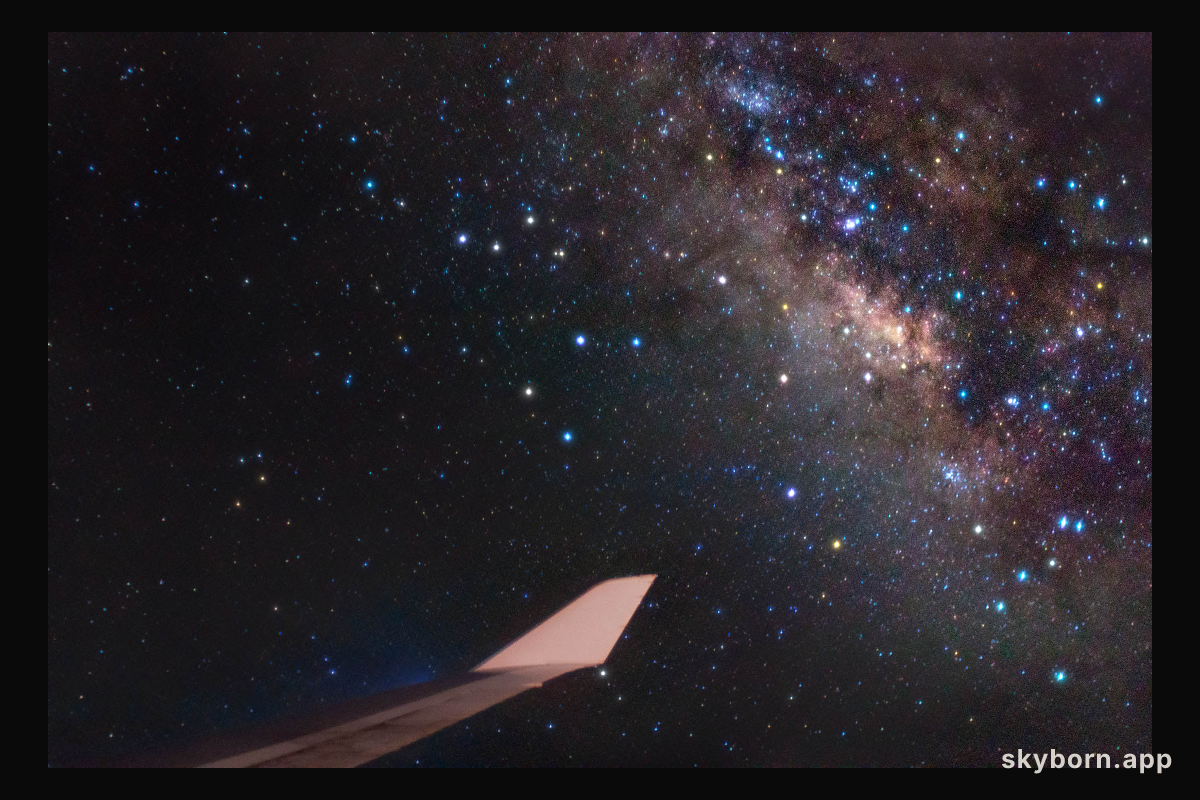 New York to London Milky Way