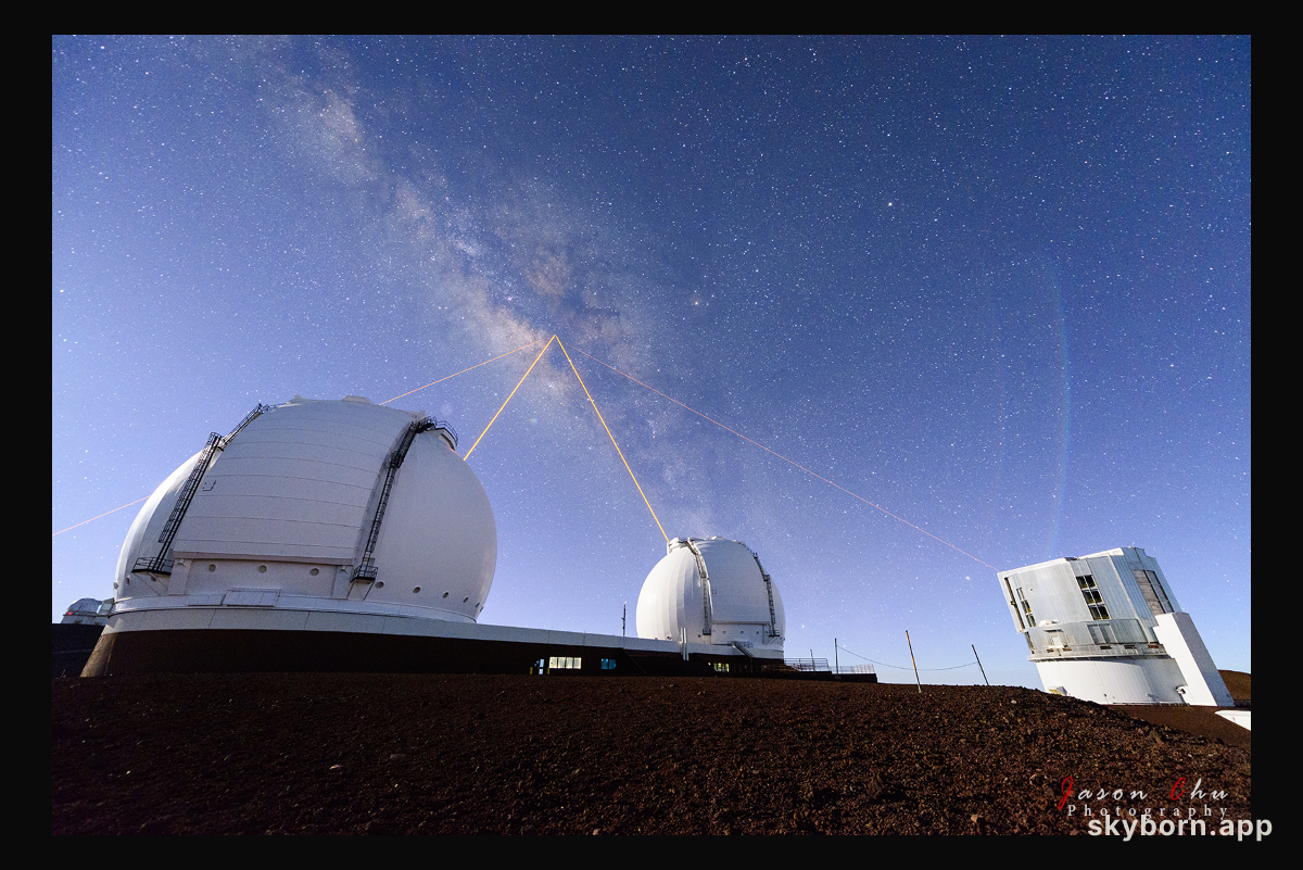 Four Lasers over Mauna Kea