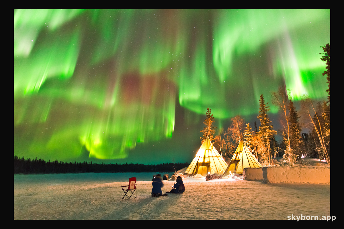 Auroras over Northern Canada