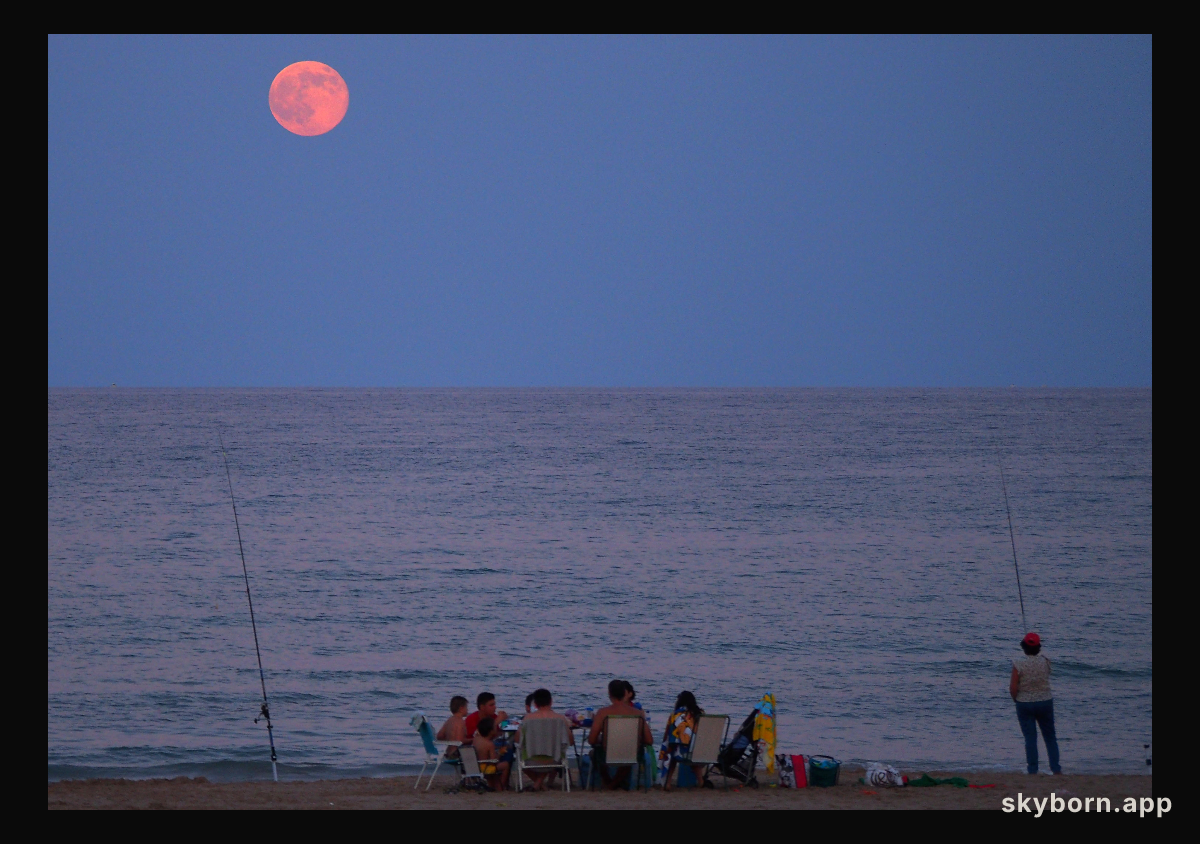 Alicante Beach Moonrise