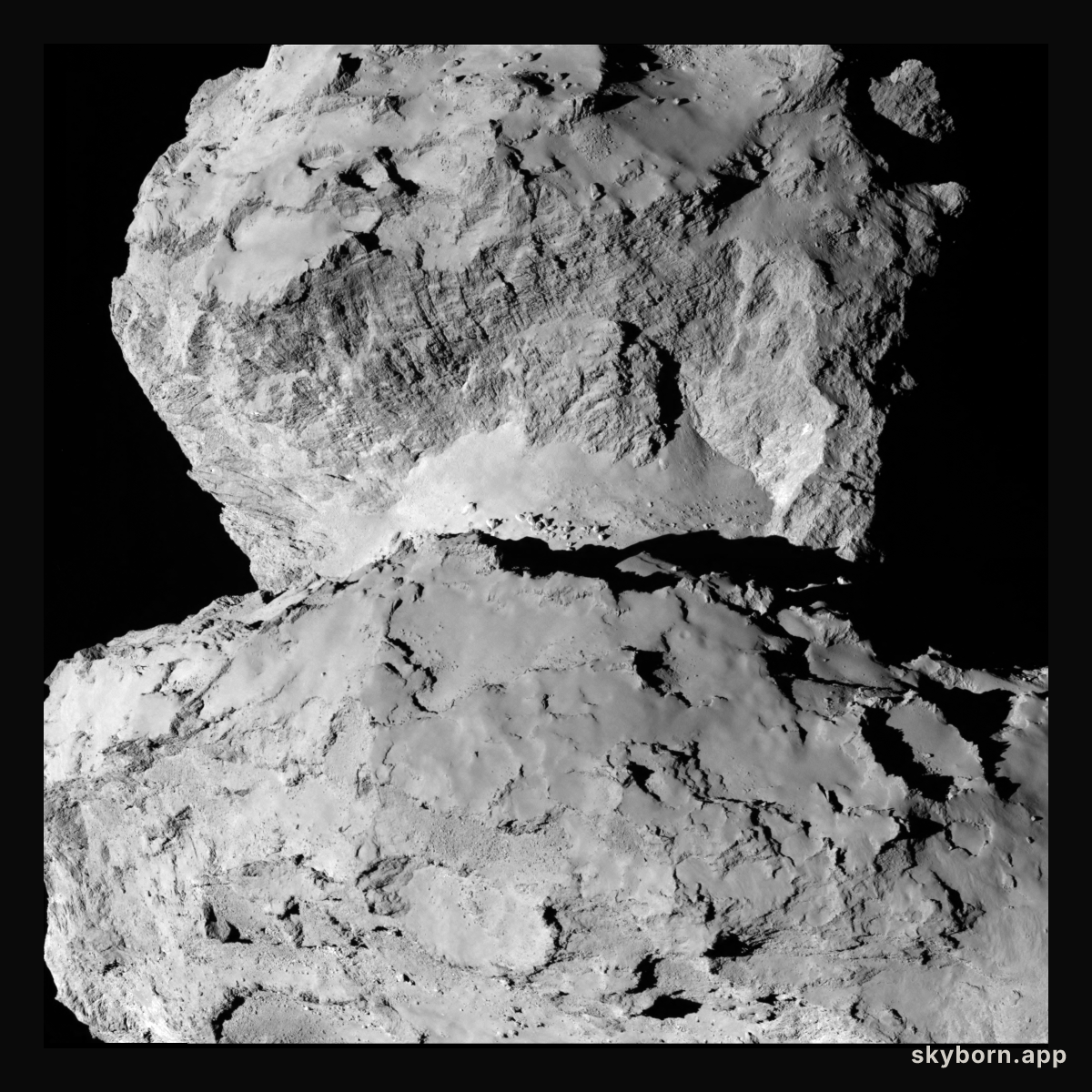 Contrasting Terrains on Comet Churyumov-Gerasimenko