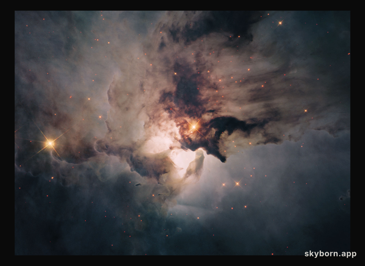 In the Center of the Lagoon Nebula