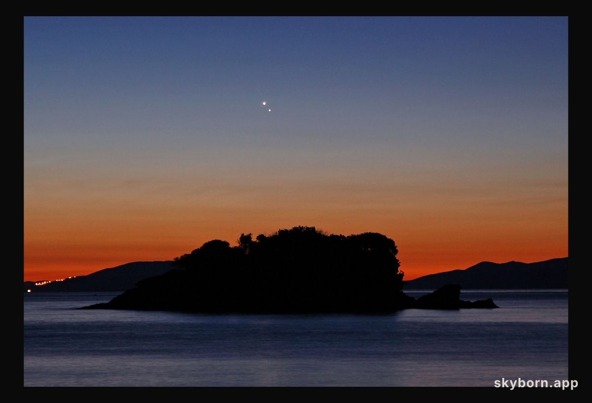 Venus and Jupiter at Dawn
