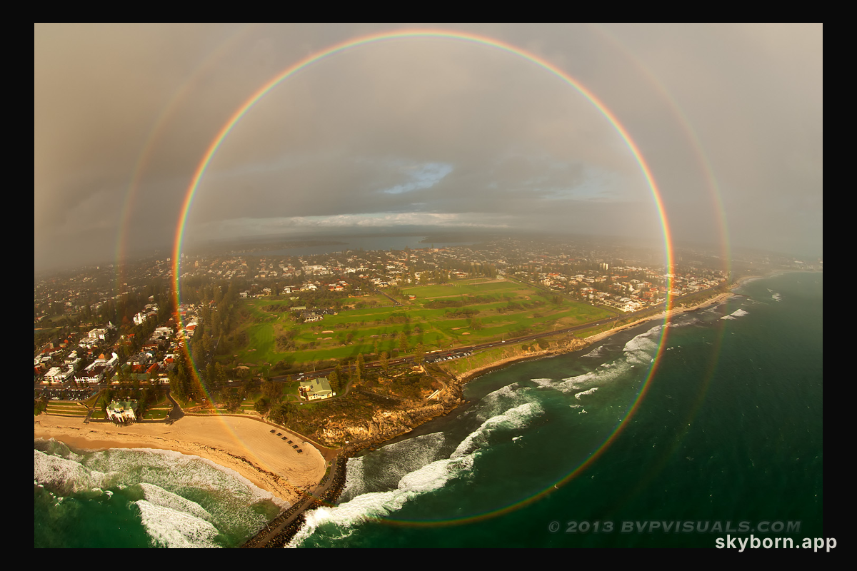 A Full Circle Rainbow over Australia
