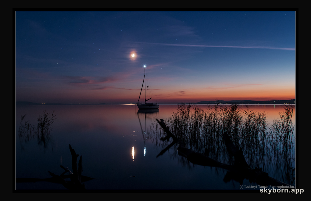 Mars, Antares, Moon and Saturn