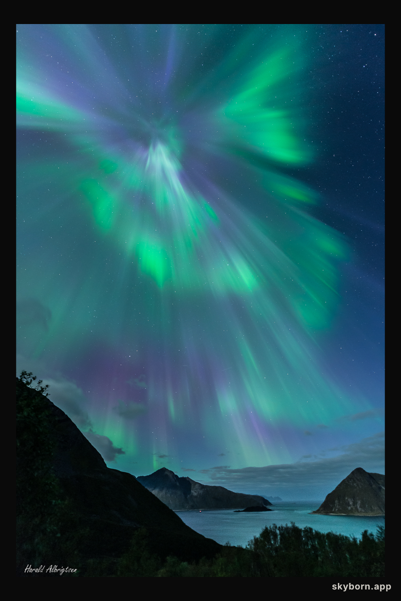Auroral Corona over Norway