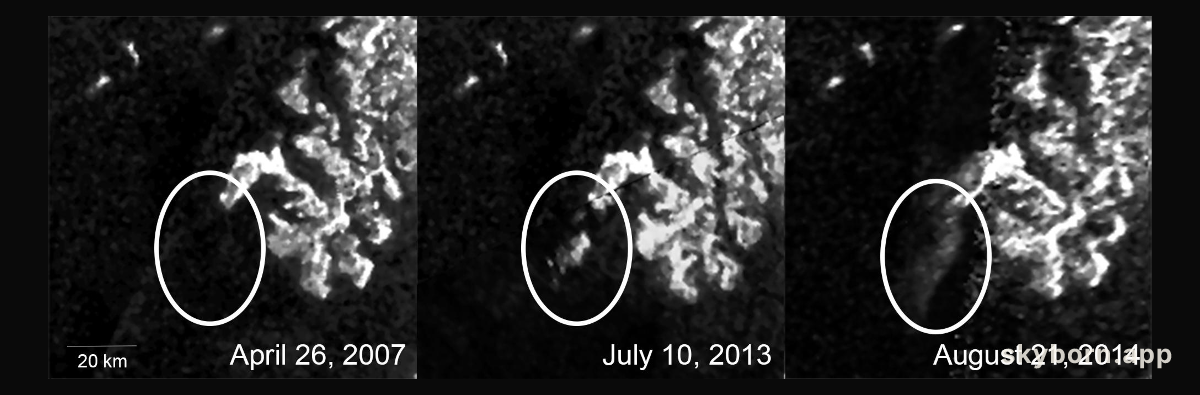 Mysterious Changing feature on Titan