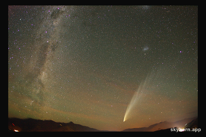 Comet McNaught Over New Zealand