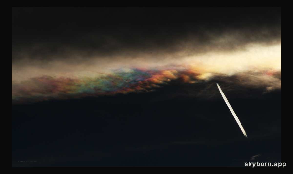 Iridescent Cloud Edge Over Colorado