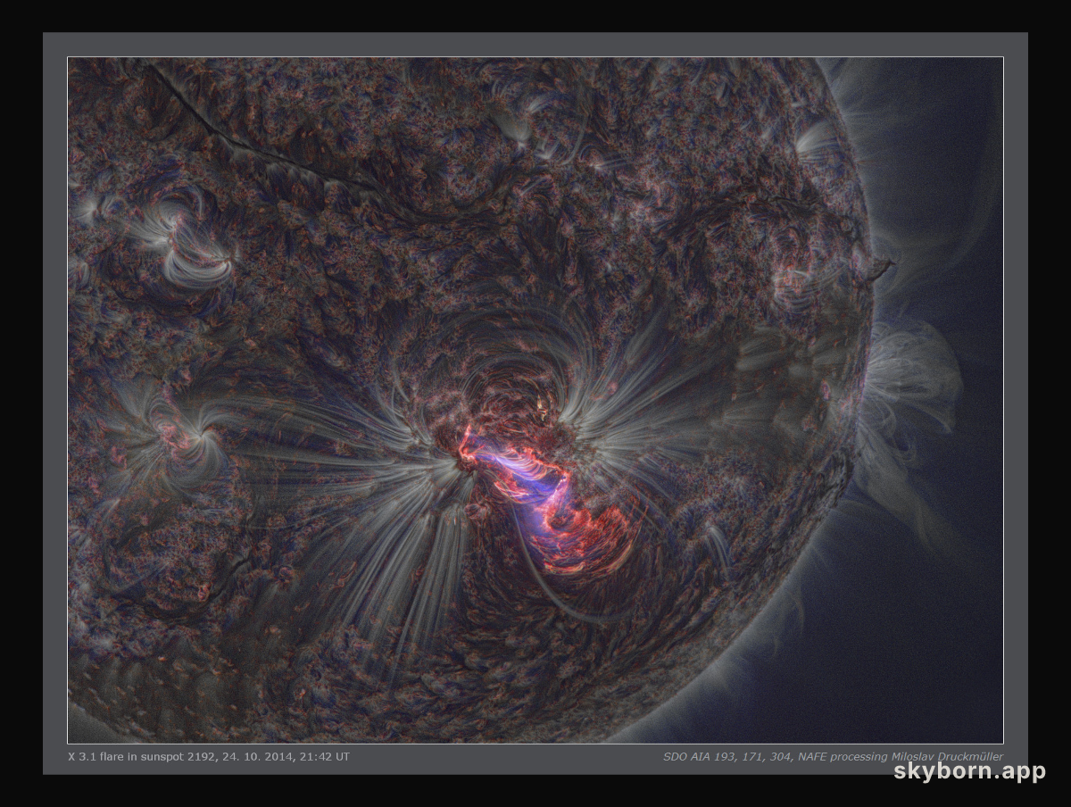 Solar Flare from a Sharper Sun