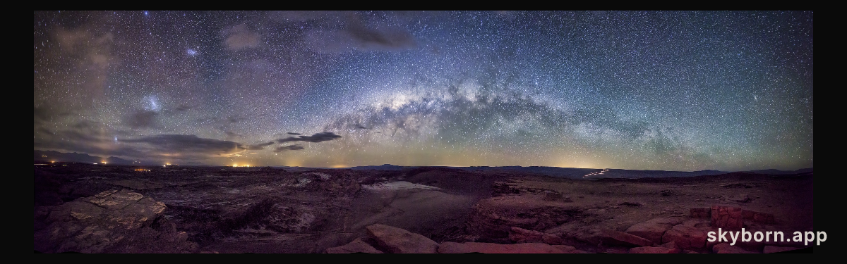 Milky Way over Moon Valley