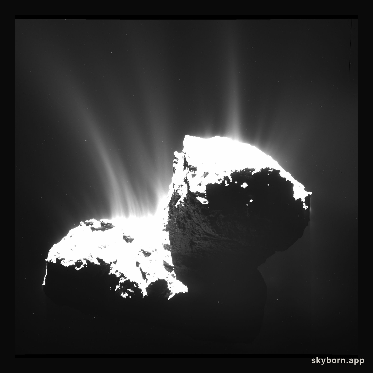 Jets from Comet Churyumov-Gerasimenko
