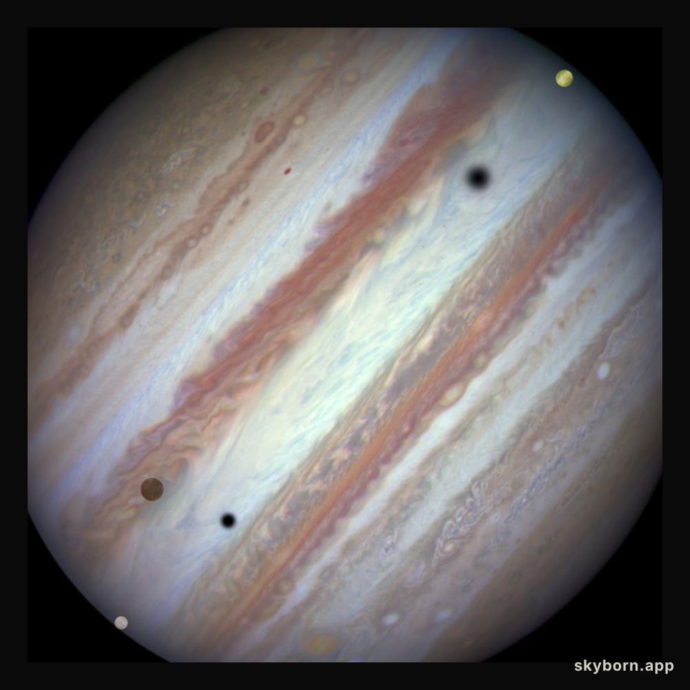 Jupiter Triple-Moon Conjunction