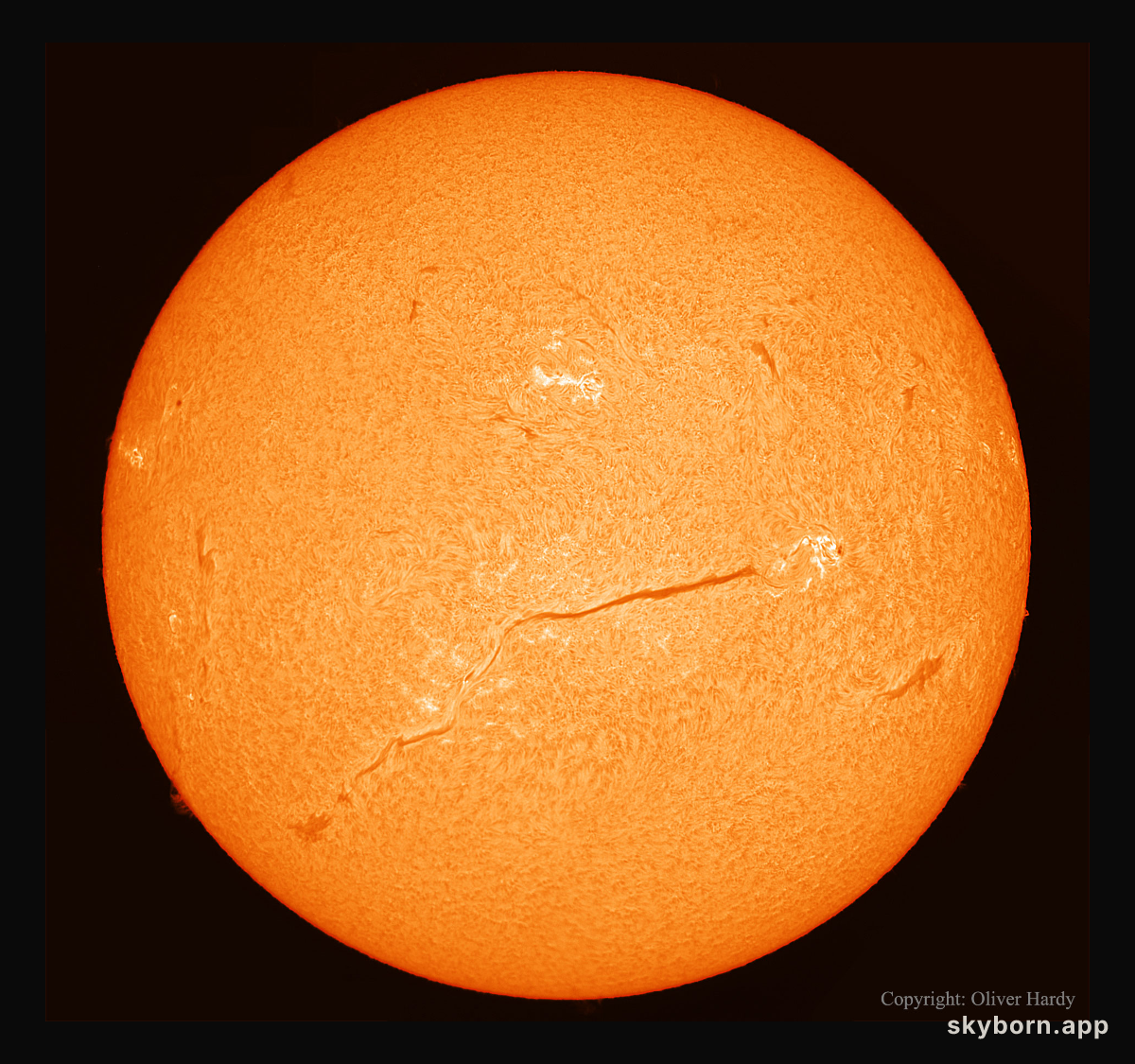 An Extremely Long Filament on the Sun
