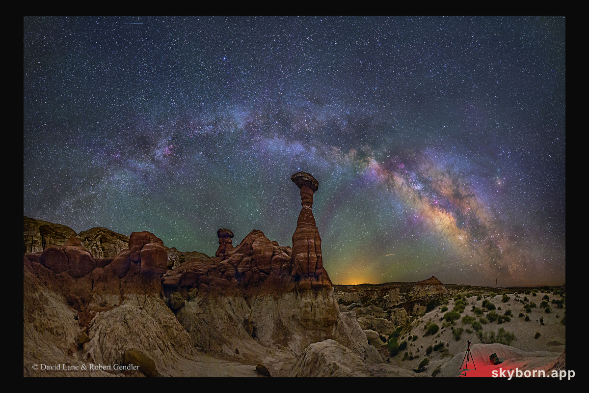 The Milky Way Over the Arizona Toadstools