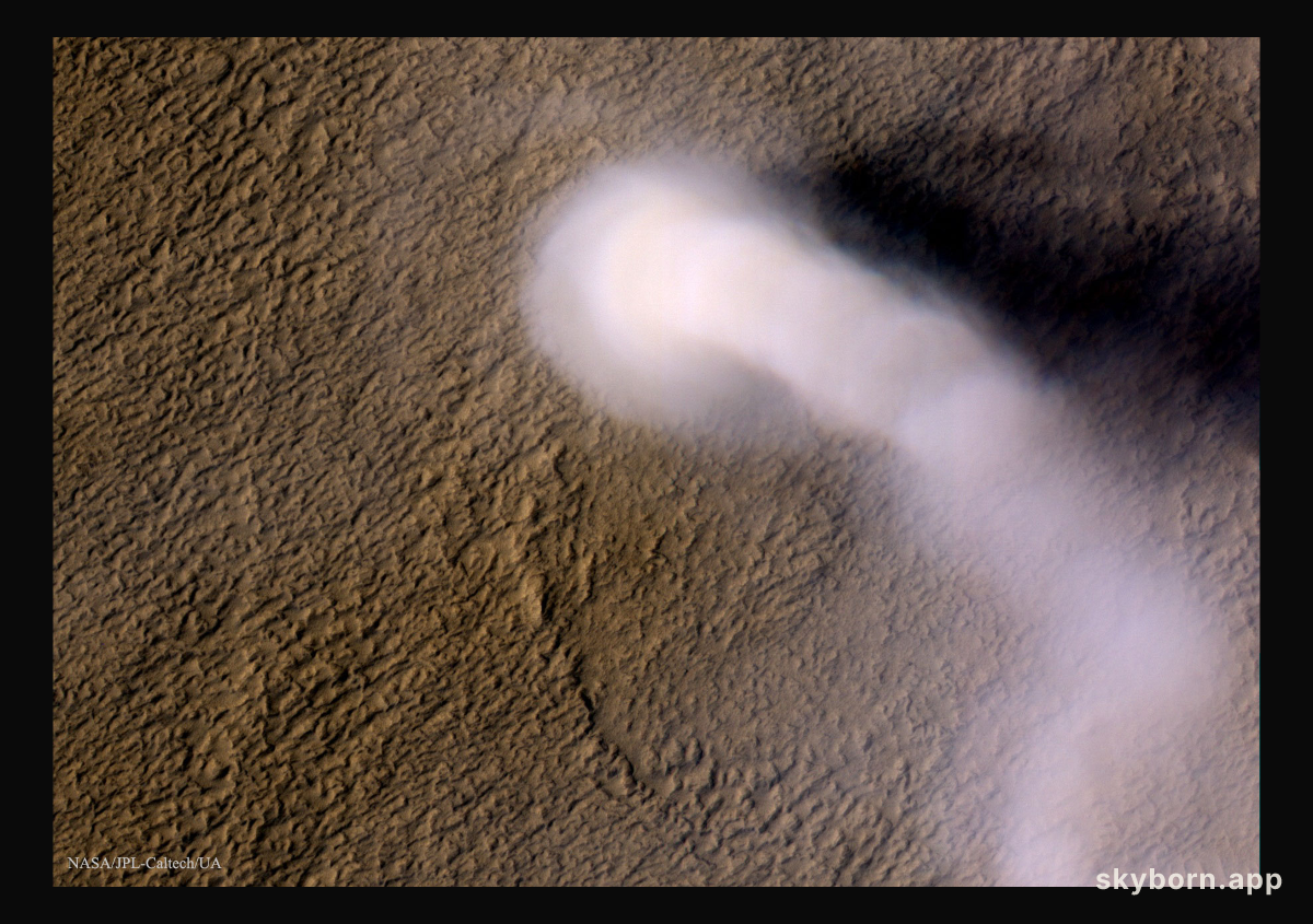 A Dust Devil on Mars
