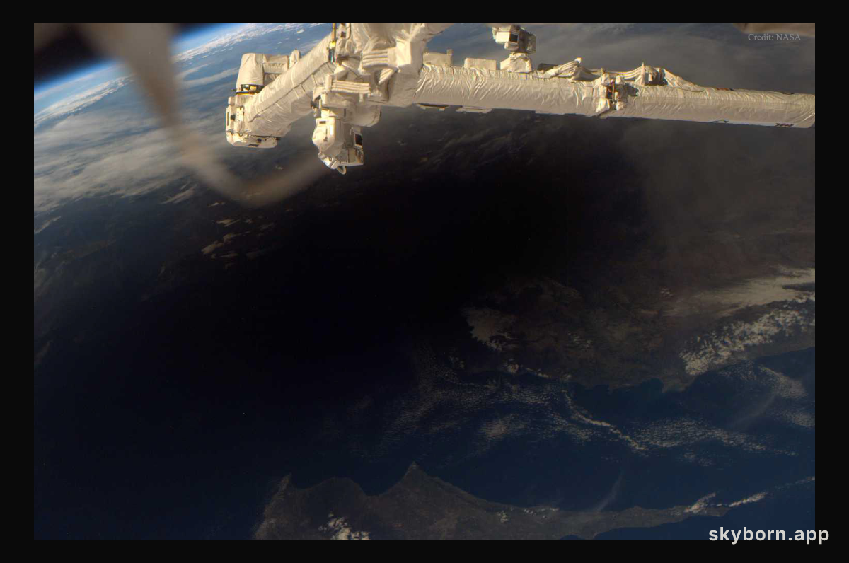 Earth During a Total Eclipse of the Sun