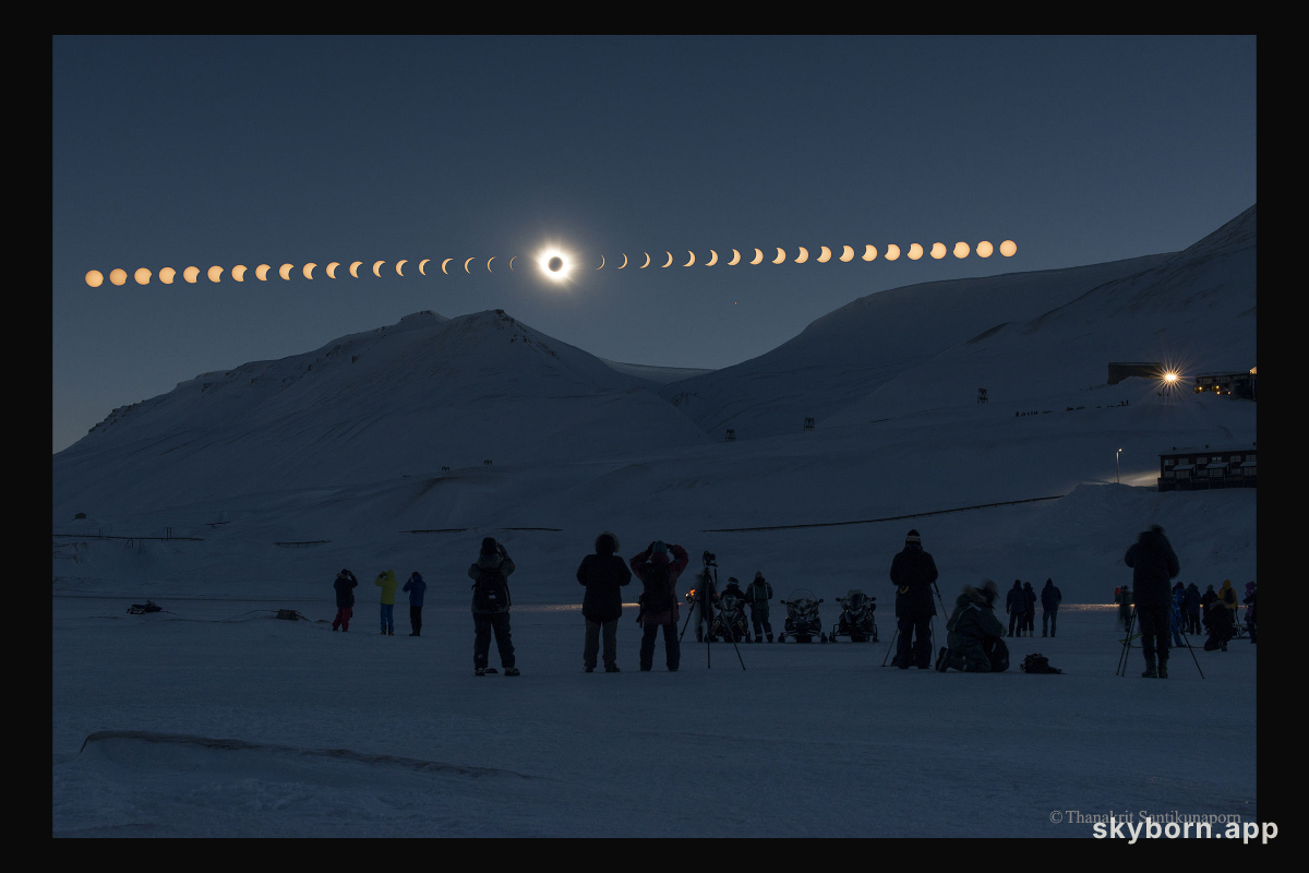 Total Solar Eclipse over Svalbard