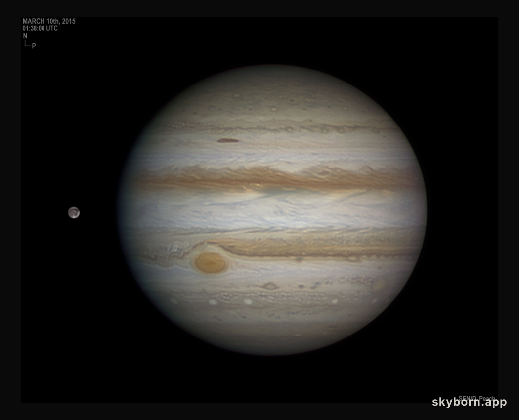 Jupiter, Ganymede, Great Red Spot