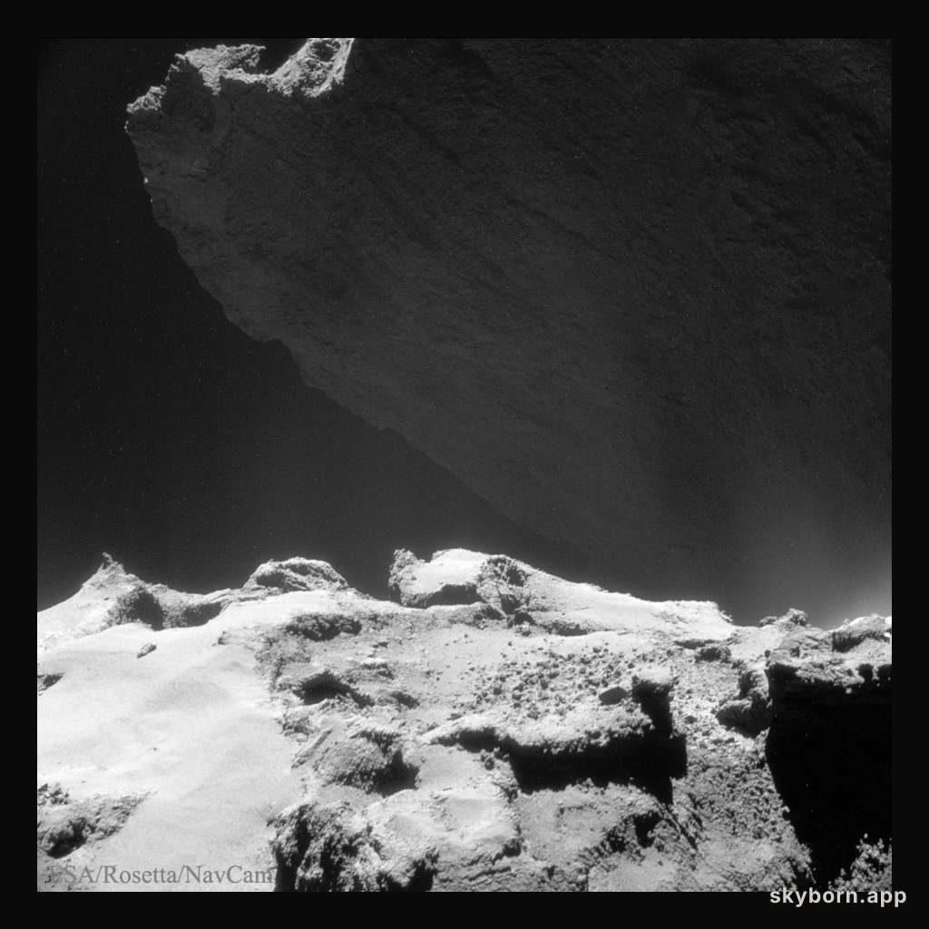 A Cliff Looming on Comet 67P