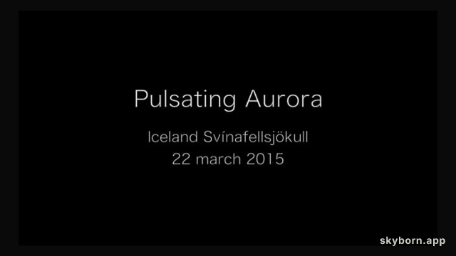 Pulsating Aurora over Iceland