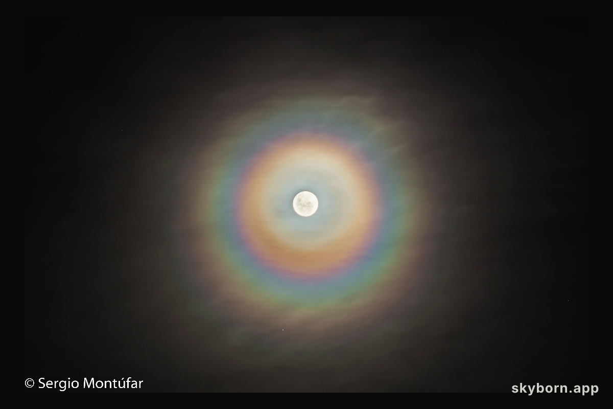 A Colorful Lunar Corona